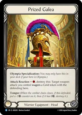 Prized Galea (AOL003) - Armory Deck: Olympia, Prized Fighter-1