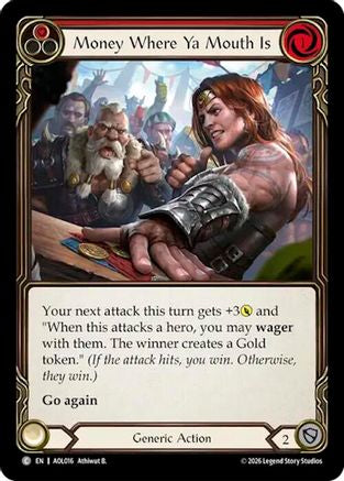Money Where Ya Mouth Is (Red) (AOL016) - Armory Deck: Olympia, Prized Fighter-1