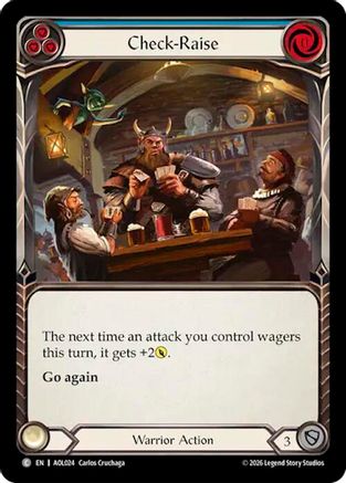 Check-Raise (Blue) (AOL024) - Armory Deck: Olympia, Prized Fighter-1
