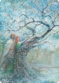 Flowering of the White Tree Art Card (ASHOB-027) - Art Series: The Hobbit-1