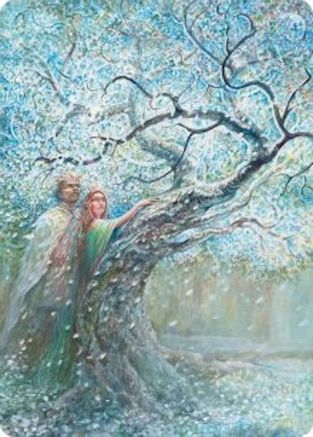Flowering of the White Tree Art Card (ASHOB-027) - Art Series: The Hobbit-1