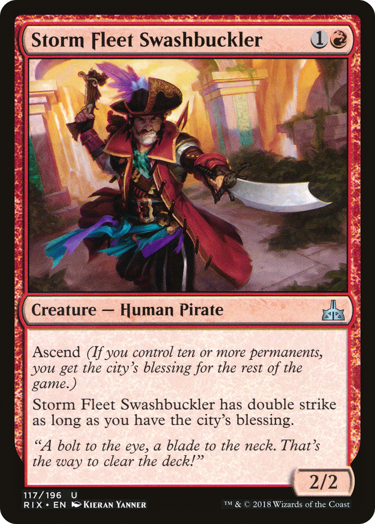 Storm Fleet Swashbuckler [Rivals of Ixalan]-1