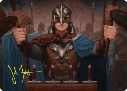 Bard's Attendant Art Card (Gold-Stamped Signature) (ASHOB-050) - Art Series: The Hobbit-1