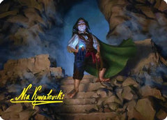 Bilbo, Thief in the Night Art Card (Gold-Stamped Signature) (ASHOB-007) - Art Series: The Hobbit-1