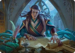 Elrond, Moon-Reader Art Card (ASHOB-009) - Art Series: The Hobbit-1