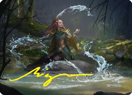 Mirkwood Meditator Art Card (Gold-Stamped Signature) (ASHOB-010) - Art Series: The Hobbit-1