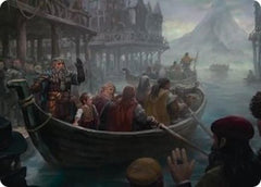 Uneasy Partings Art Card (ASHOB-014) - Art Series: The Hobbit-1