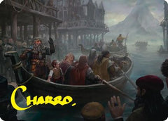 Uneasy Partings Art Card (Gold-Stamped Signature) (ASHOB-014) - Art Series: The Hobbit-1