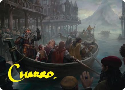 Uneasy Partings Art Card (Gold-Stamped Signature) (ASHOB-014) - Art Series: The Hobbit-1
