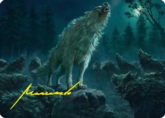 Reverent Howl Art Card (Gold-Stamped Signature) (ASHOB-016) - Art Series: The Hobbit-1