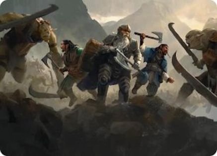 Struggle of Howling Steel Art Card (ASHOB-051) - Art Series: The Hobbit-1