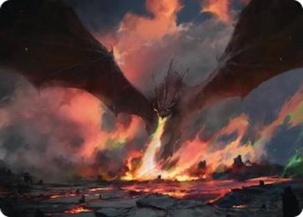Smaug, the Great Calamity Art Card (ASHOB-017) - Art Series: The Hobbit-1