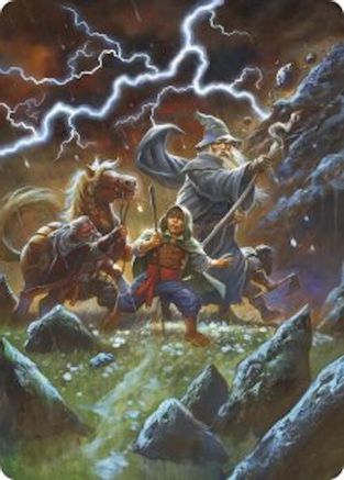 Call Forth the Tempest Art Card (ASHOB-033) - Art Series: The Hobbit-1