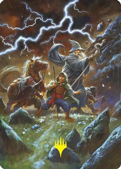 Call Forth the Tempest Art Card (Gold-Stamped) (ASHOB-033) - Art Series: The Hobbit-1