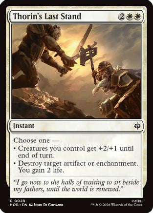 Thorin's Last Stand (HOB-028) - The Hobbit Foil-1