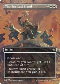 Thorin's Last Stand (Borderless) (HOB-209) - The Hobbit Foil-1