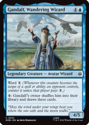 Gandalf, Wandering Wizard (HOB-041) - The Hobbit Foil-1