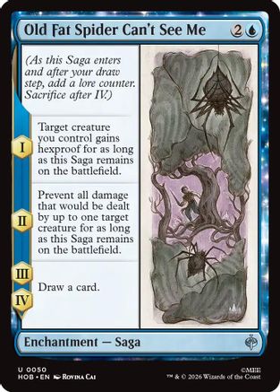Old Fat Spider Can't See Me (HOB-050) - The Hobbit Foil-1