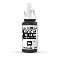 Vallejo Model Colour - Black 17 ml Old Formulation-1