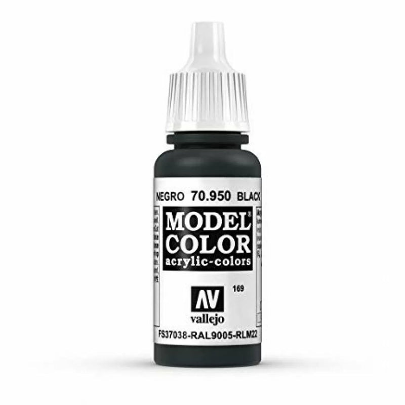 Vallejo Model Colour - Black 17 ml Old Formulation-1