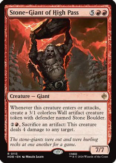 Stone-Giant of High Pass (HOB-113) - The Hobbit Foil-1