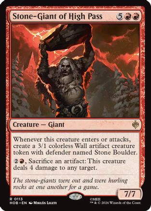 Stone-Giant of High Pass (HOB-113) - The Hobbit Foil-1