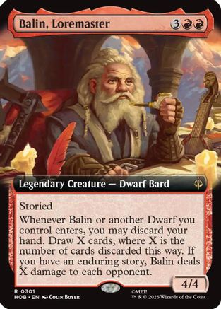 Balin, Loremaster (Extended Art) (HOB-301) - The Hobbit Foil-1