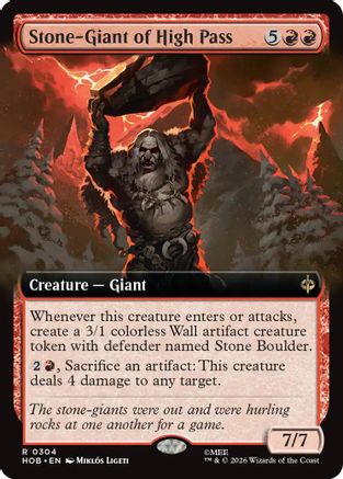 Stone-Giant of High Pass (Extended Art) (HOB-304) - The Hobbit Foil-1