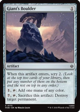 Giant's Boulder (HOB-173) - The Hobbit Foil-1