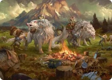 Mount Gundabad Mobilizes Art Card (ASHOB-054) - Art Series: The Hobbit-1