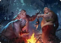 Tom, Bert, and William Art Card (ASHOB-025) - Art Series: The Hobbit-1