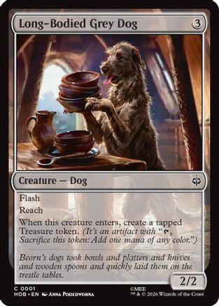 Long-Bodied Grey Dog (HOB-001) - The Hobbit-1