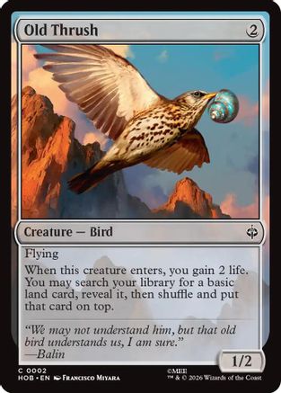 Old Thrush (HOB-002) - The Hobbit-1
