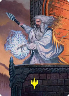Saruman of Many Colors Art Card (Gold-Stamped) (ASHOB-035) - Art Series: The Hobbit-1