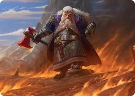 Dain of the Ancient Halls Art Card (ASHOB-048) - Art Series: The Hobbit-1