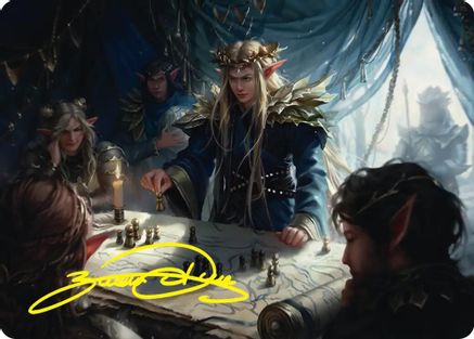 Thranduil the Strategist Art Card (Gold-Stamped Signature) (ASHOB-049) - Art Series: The Hobbit-1