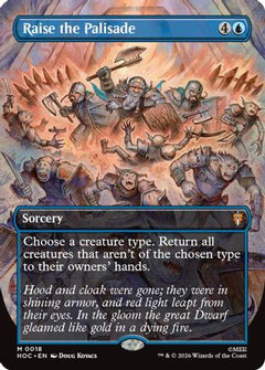 Raise the Palisade (Borderless) (HOC-018) - The Hobbit: Eternal-Legal Foil-1