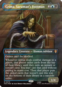 Grima, Saruman's Footman (Borderless) (Surge Foil) (HOC-073) - The Hobbit: Eternal-Legal Foil-1