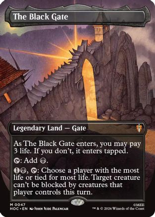 The Black Gate (Borderless) (HOC-047) - The Hobbit: Eternal-Legal-1