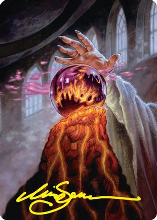 Palantir of Orthanc Art Card (Gold-Stamped Signature) (ASHOB-037) - Art Series: The Hobbit-1