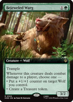 Bejeweled Warg (Extended Art) (HOB-305) - The Hobbit Foil-1