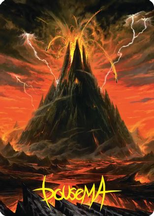 Mount Doom Art Card (Gold-Stamped Signature) (ASHOB-039) - Art Series: The Hobbit-1