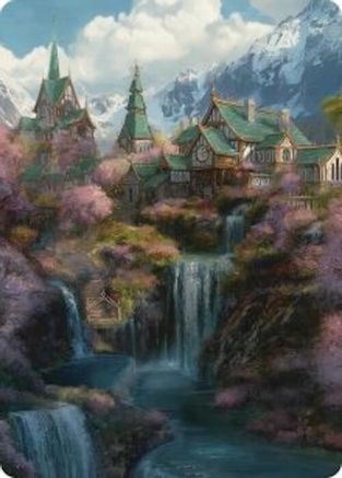 Rivendell Art Card (ASHOB-040) - Art Series: The Hobbit-1