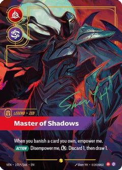 Zed - Master of Shadows (Signature) (191*/166) - Vendetta Foil-1