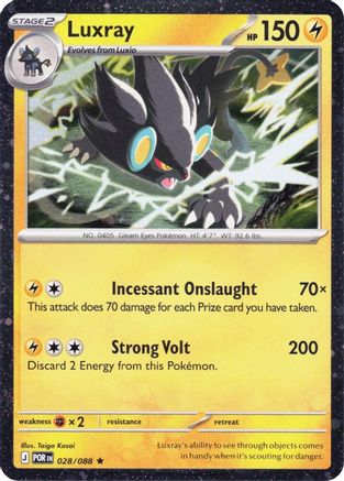 Luxray 028/088  - Holofoil Blister Exclusives - Rare-1