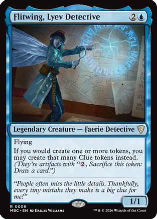 Flitwing, Lyev Detective (-008) - Mystery Booster Commander Edition Foil-1