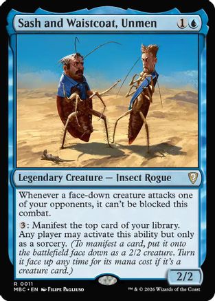 Sash and Waistcoat, Unmen (-011) - Mystery Booster Commander Edition Foil-1
