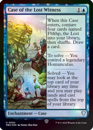 Case of the Lost Witness (-062) - Mystery Booster Commander Edition Foil-1