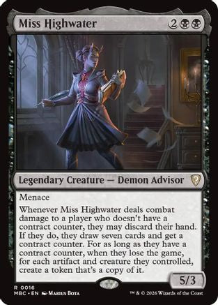 Miss Highwater (-016) - Mystery Booster Commander Edition Foil-1
