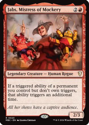 Jabs, Mistress of Mockery (-023) - Mystery Booster Commander Edition-1
